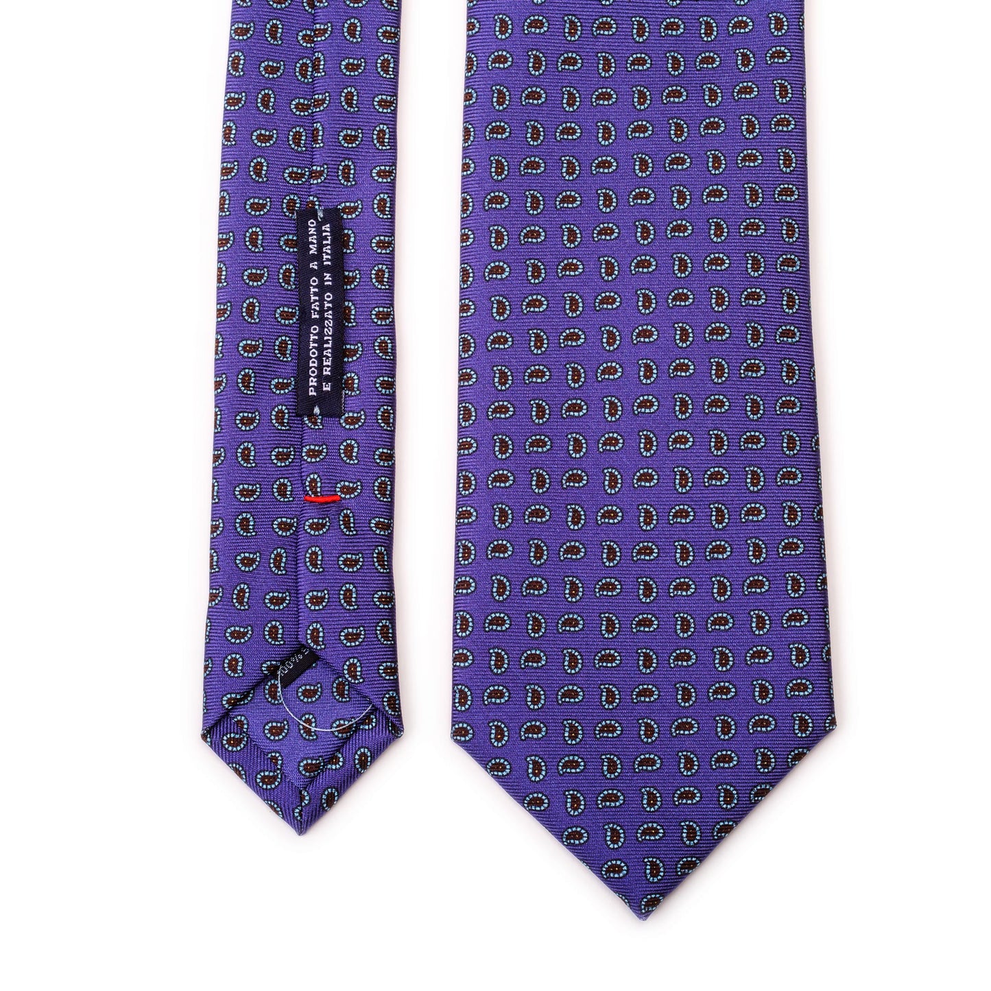 Tie with Brownish Paisley Pattern