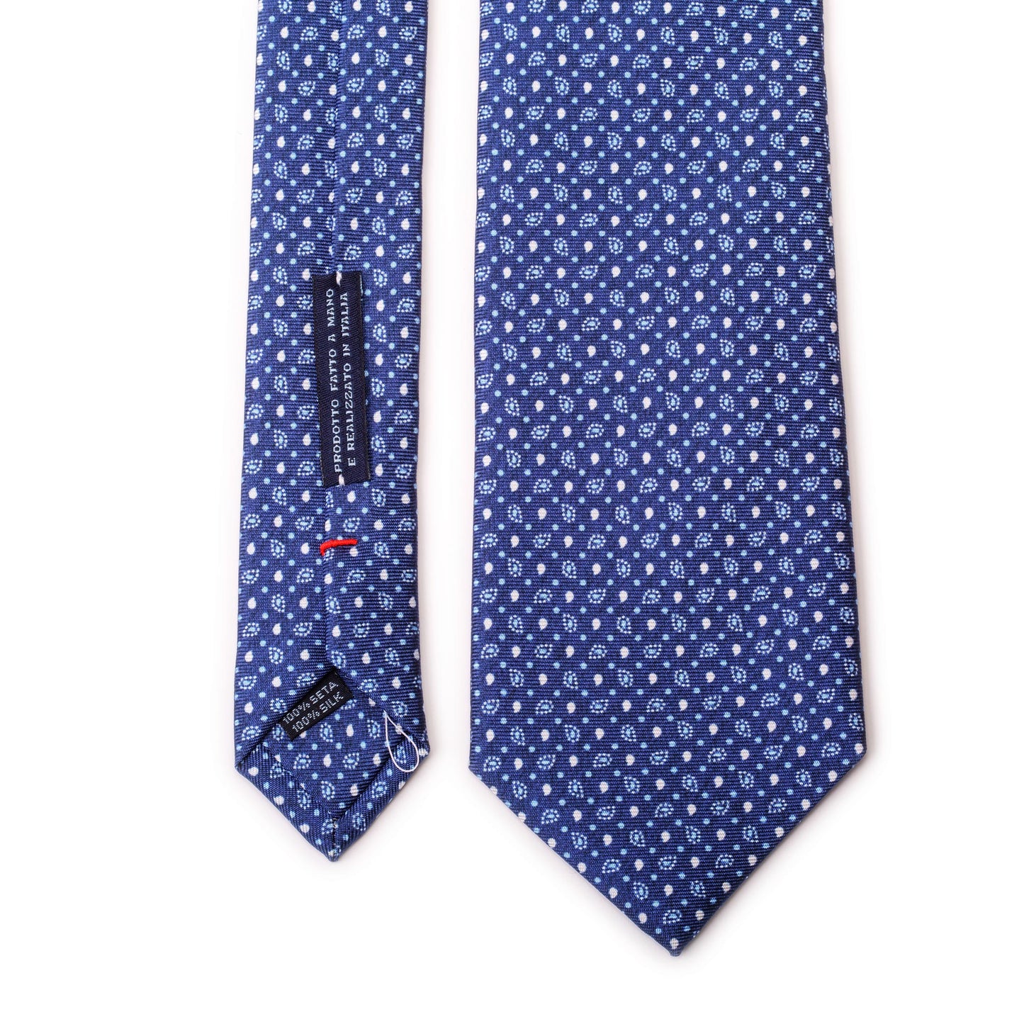 Blue Silk Tie with Paisley Pattern