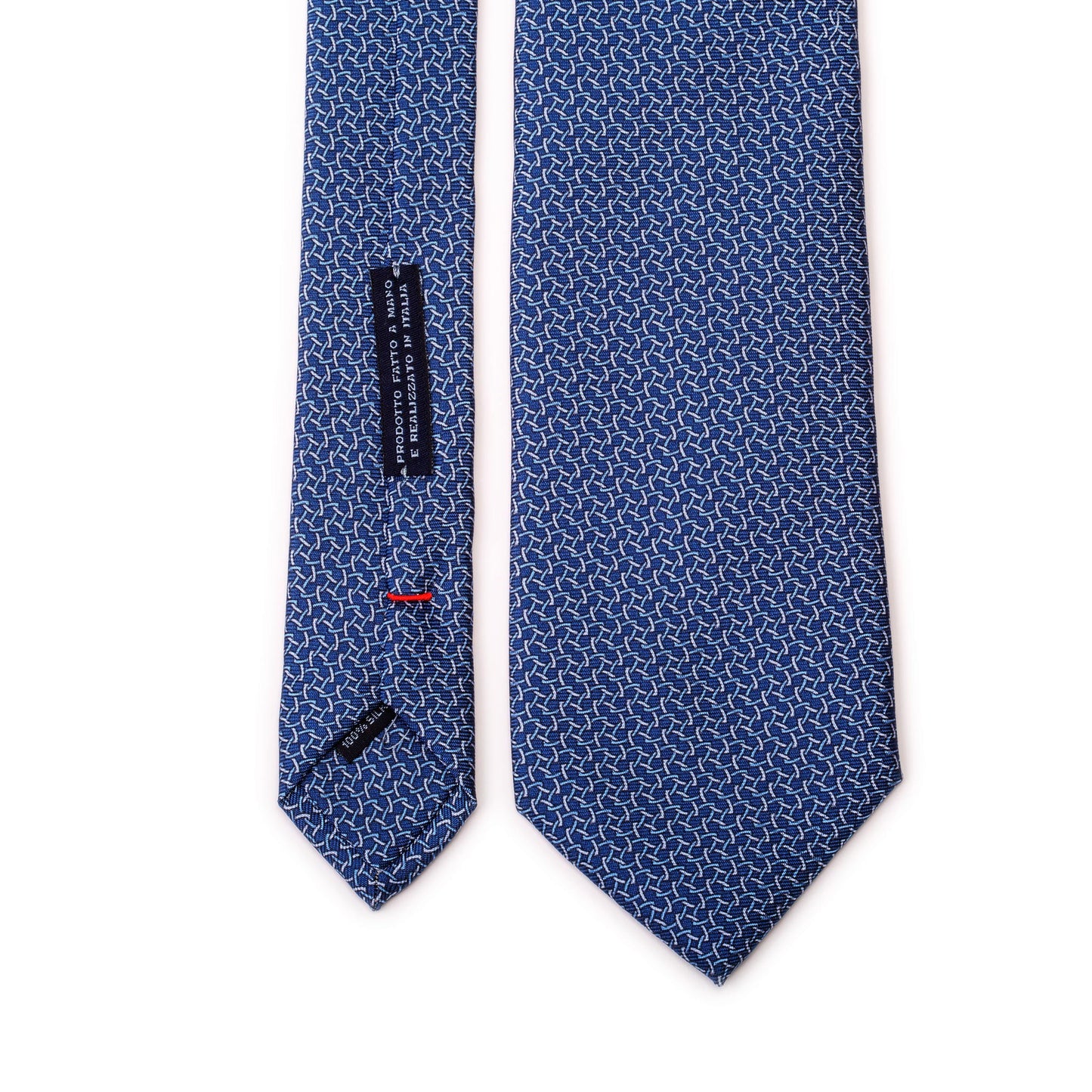 Steel Blue Tie with Oval Hooks