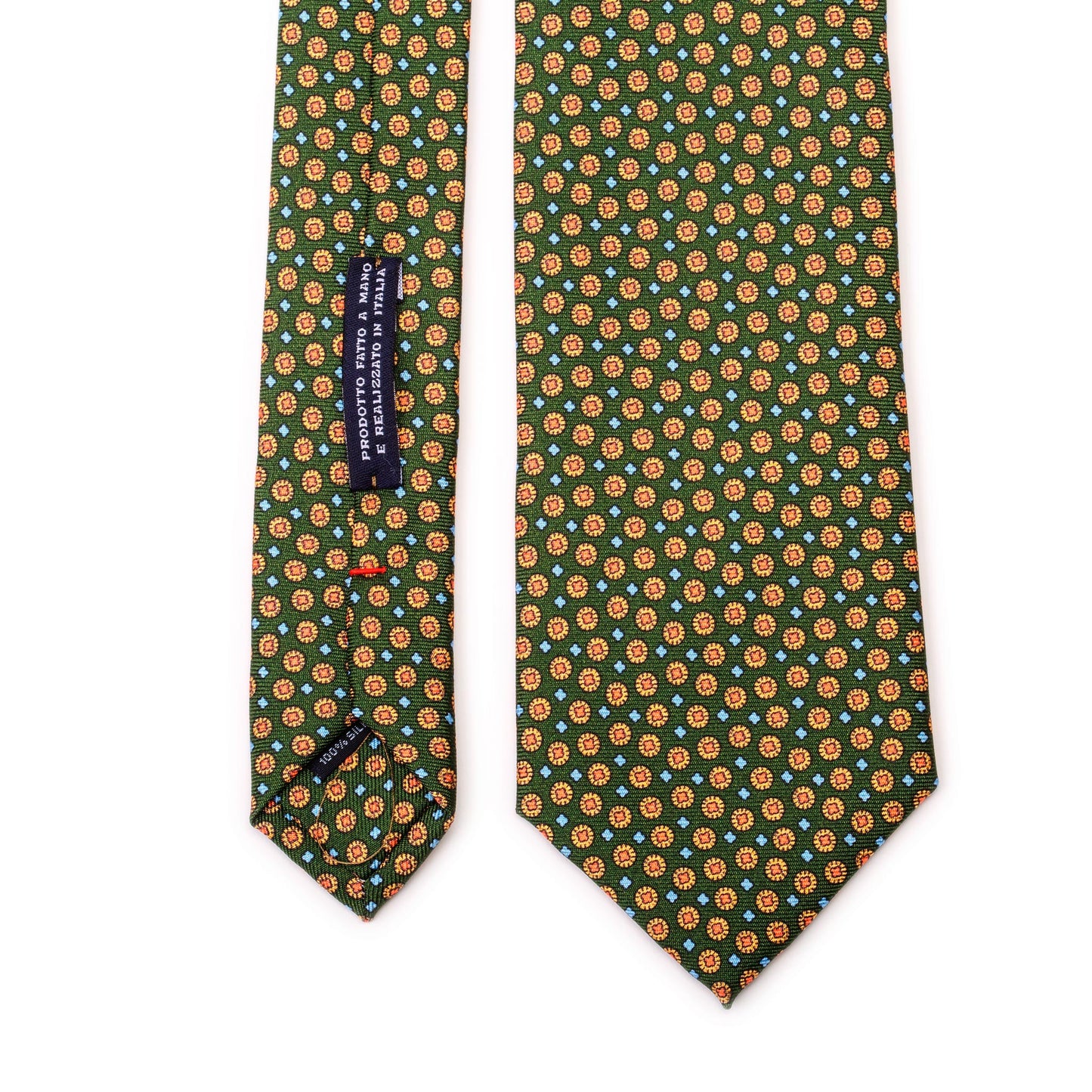 Green Silk Tie with Gems