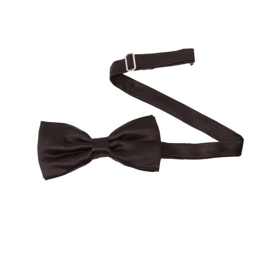 Black Pre-Tied Silk Papillon