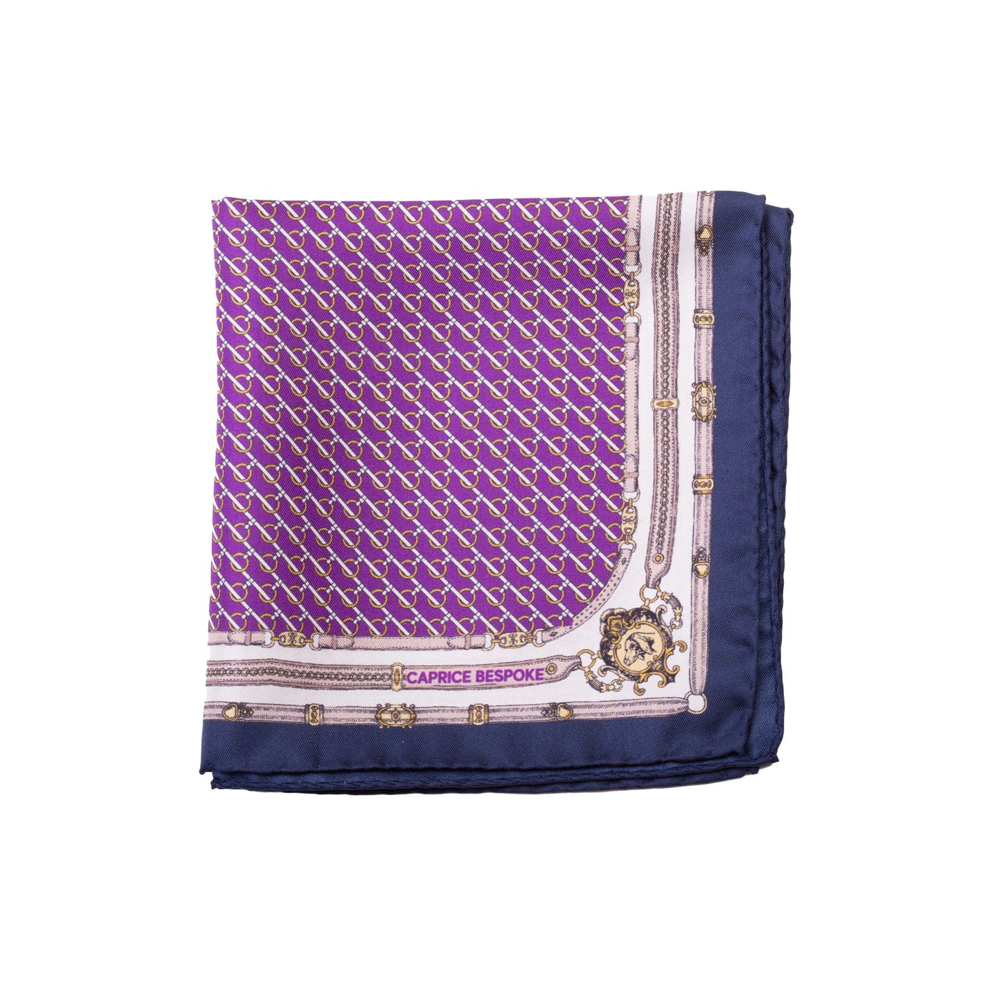 Magenta Pocket Square with Round Hooks