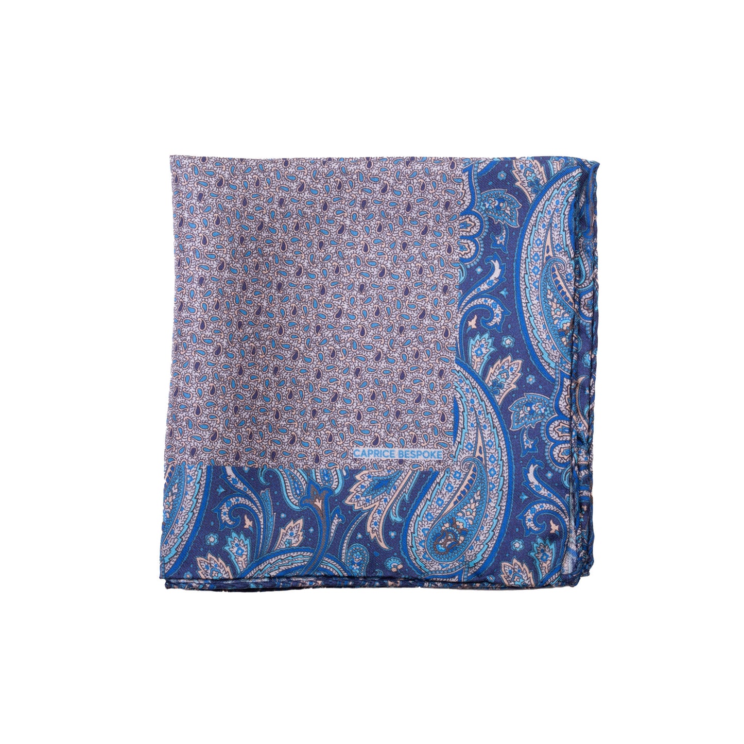 Pocket Square with Double Paisley Pattern