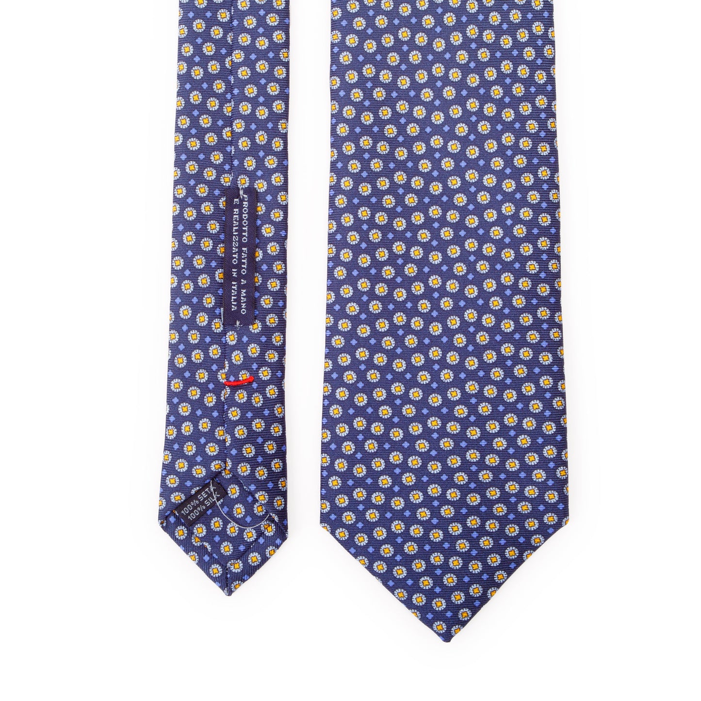 Blue Silk Tie with Gems