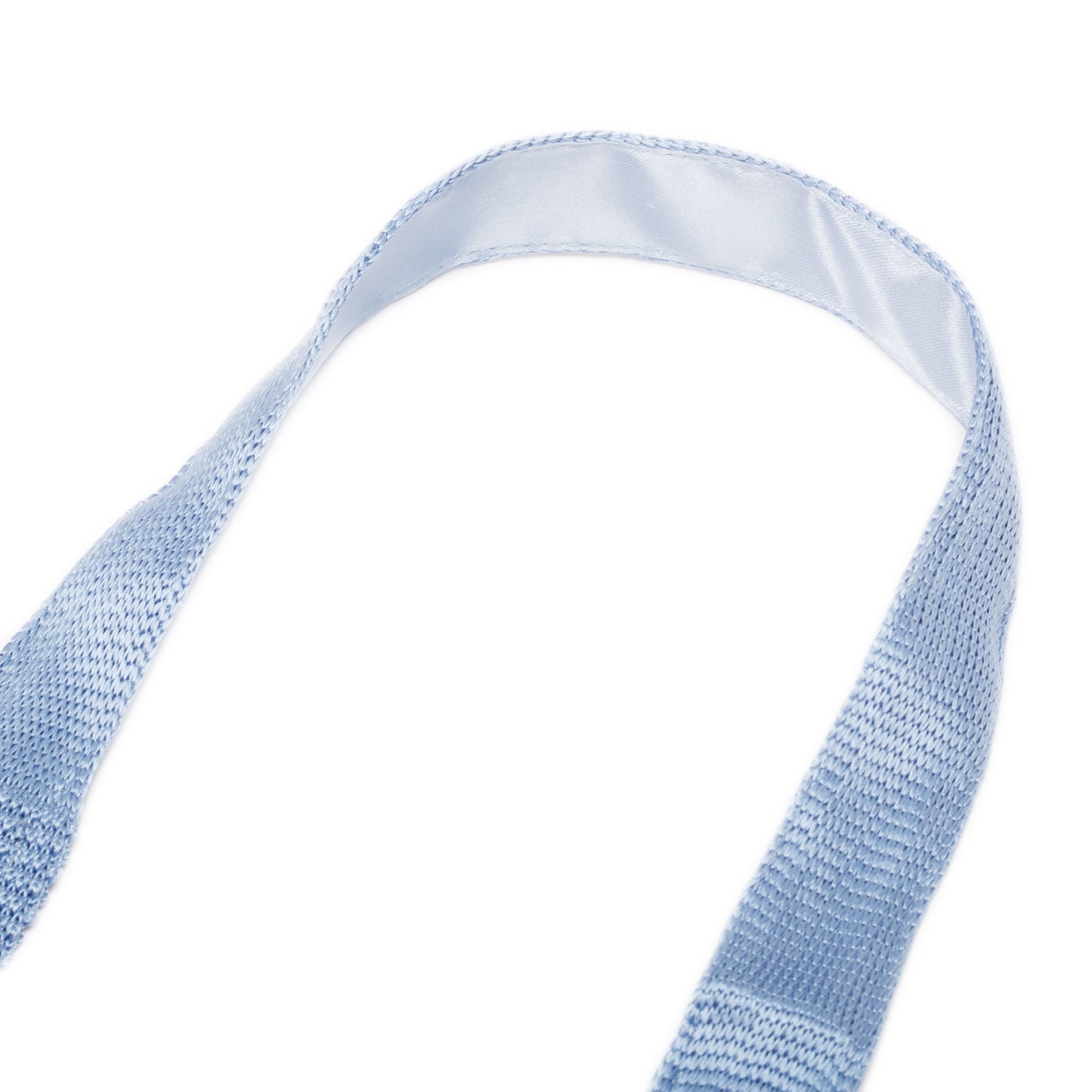 Light Blue Knitted Silk Tie