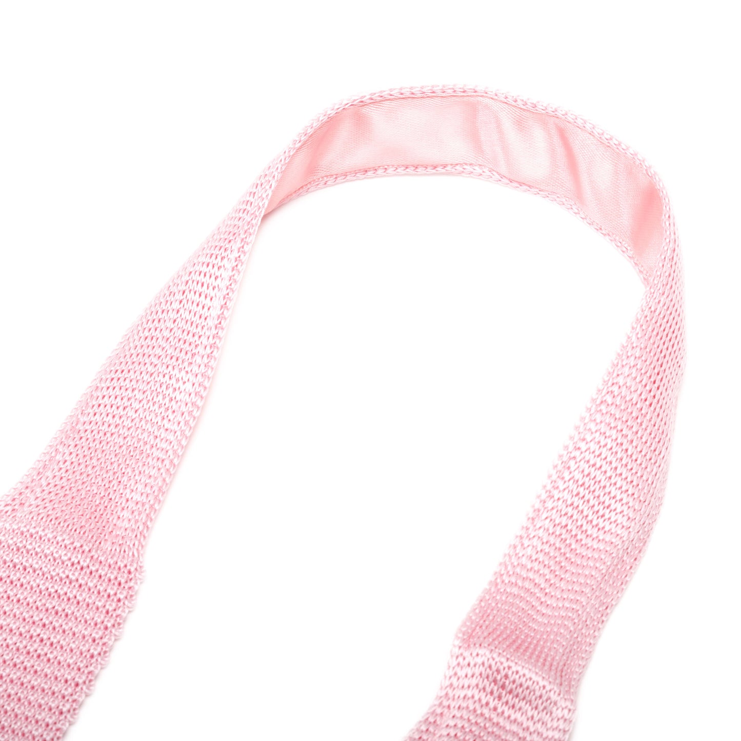 Pink Knitted Silk Tie