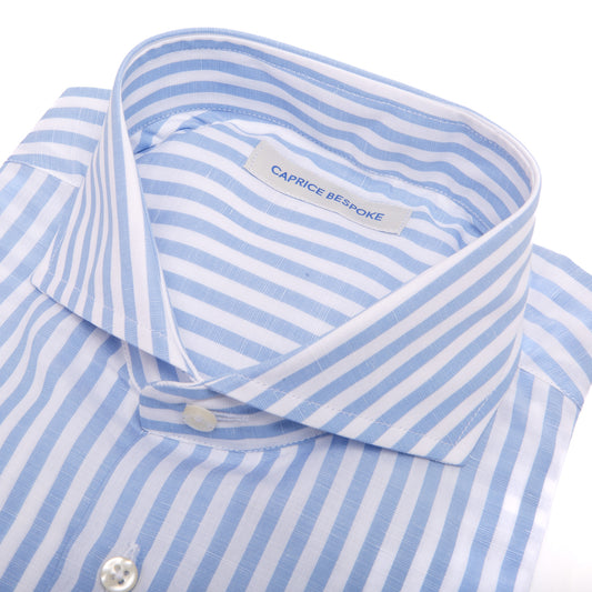 Cotton & Linen Shirt with Stripes
