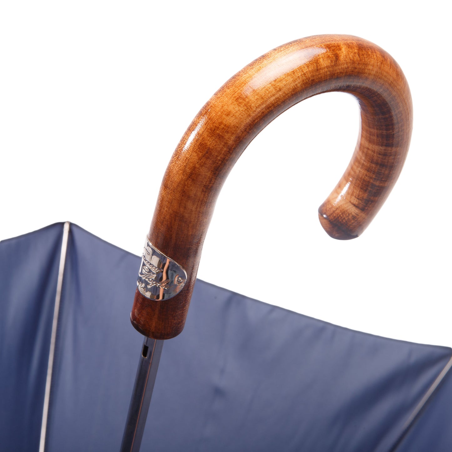 Folding Umbrella with Shiny Maple Handle