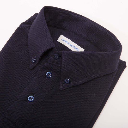 Long-Sleeved Polo Shirt in Jersey