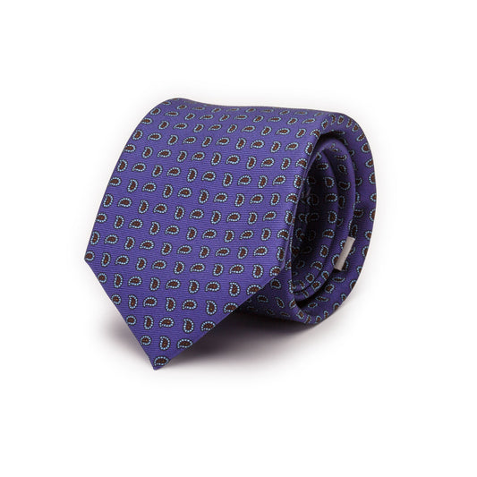 Cravatta con motivo Paisley marrone