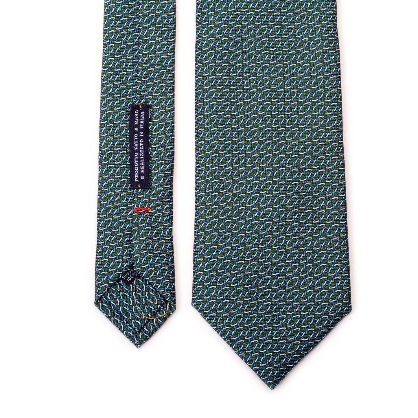 Dark Green Tie with Oval Hooks