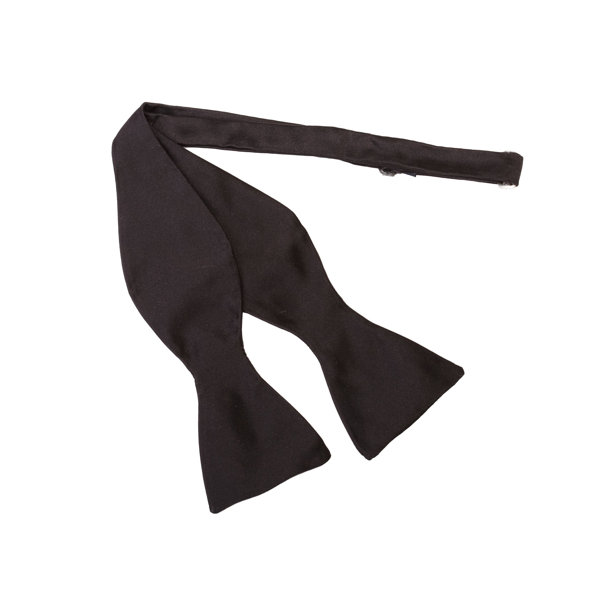 Black Silk Self-Tie Silk Bow Tie