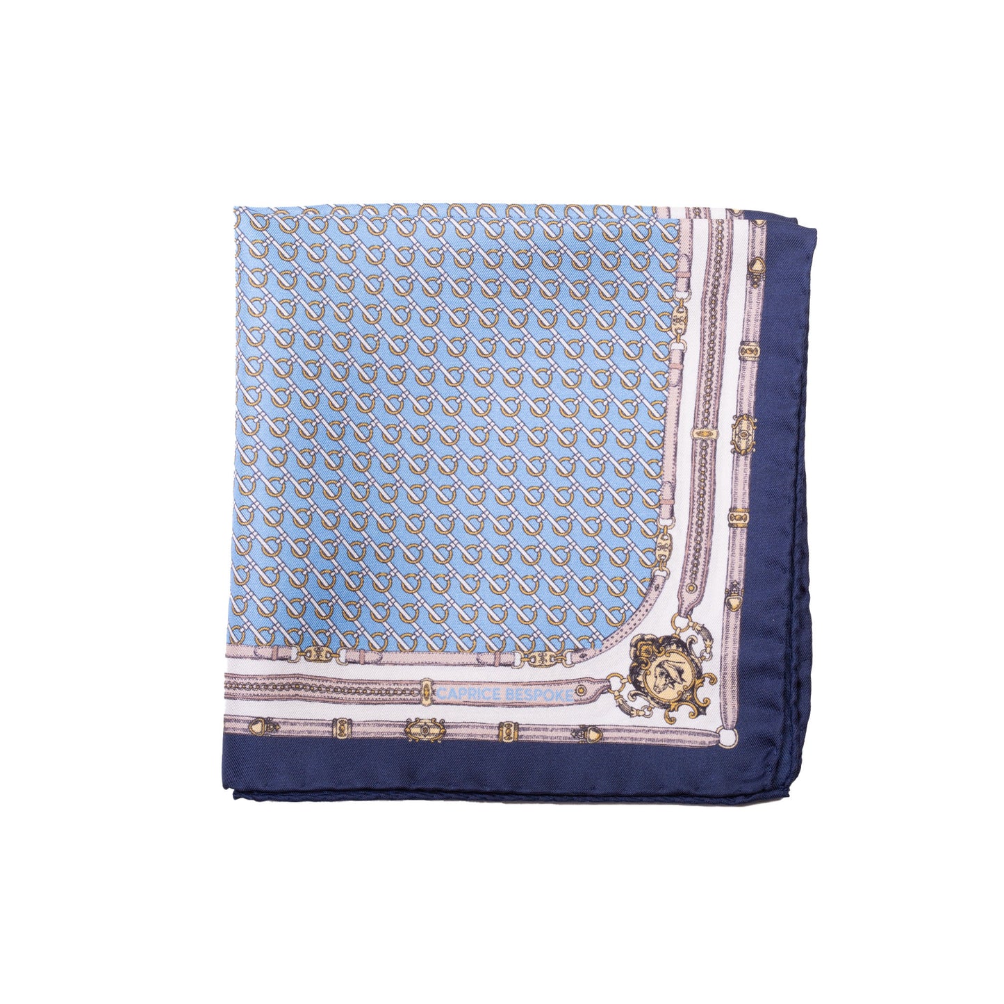 Light Blue Pocket Square with Round Hooks