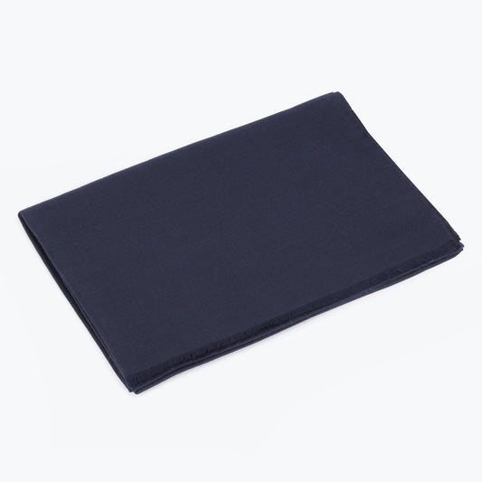 Dark Blue Cashmere Stole by Piacenza 1733
