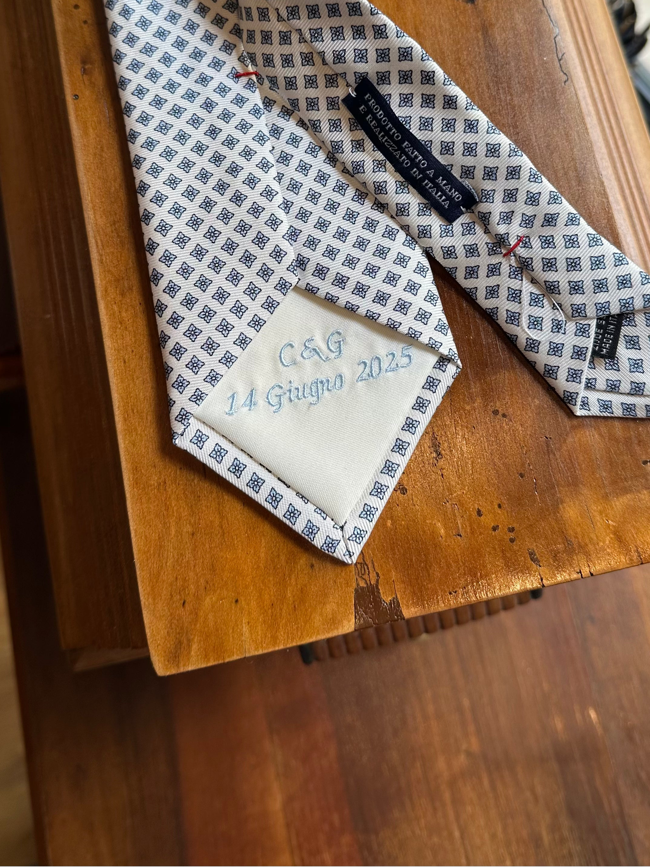 bespoke-como-silk-tie-with-embroidered-wedding-date-and-initials